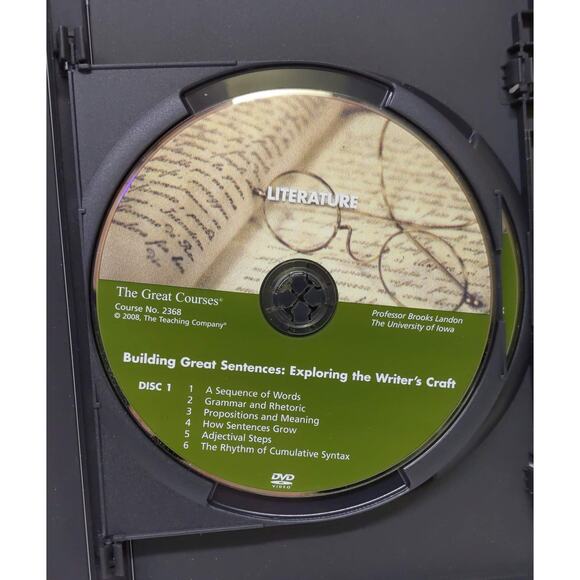 The Great Courses - BUILDING GREAT SENTENCES - 4 DVD & Book Set - Pre Owned - Picture 4 of 8
